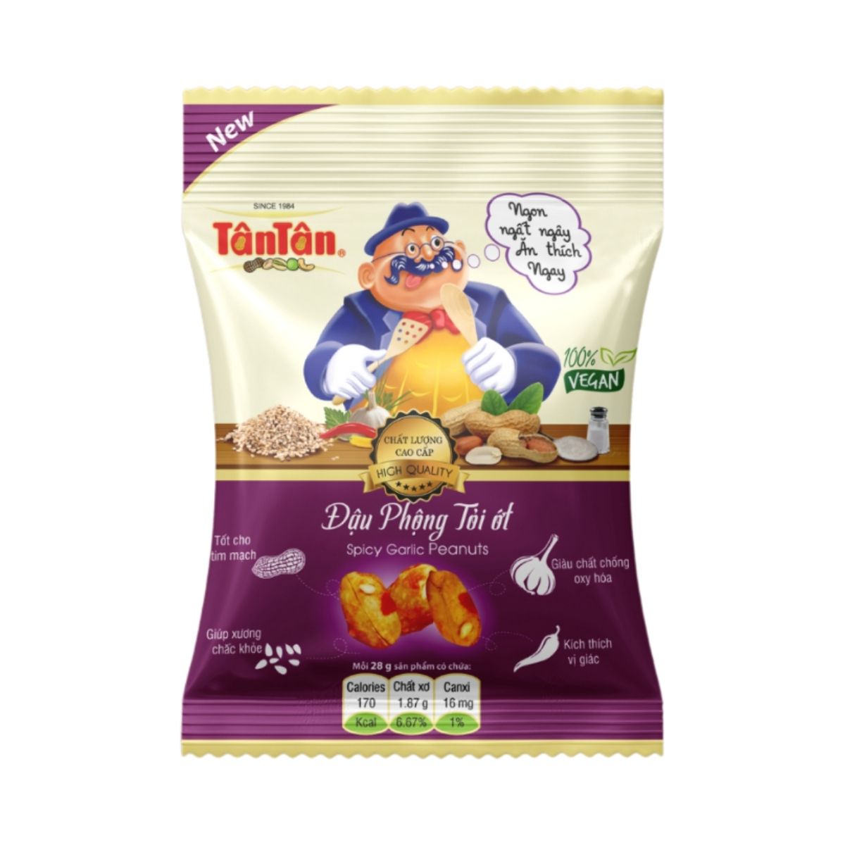 TT08 -  Đau phong toi ot/Spicy Garlic Peanuts * 42g x 80 Units