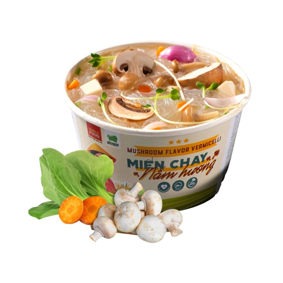 SIMPLY - Mien Chay Nam Huong/ Mushroom Flavor Vermicelli * 55g x 9 Units