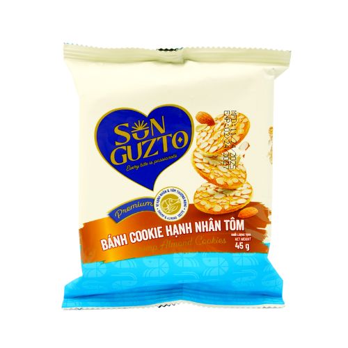 GUZ07 - Banh guzto hanh nhan tom / Sun Guzto Shrimp Almond Cookies