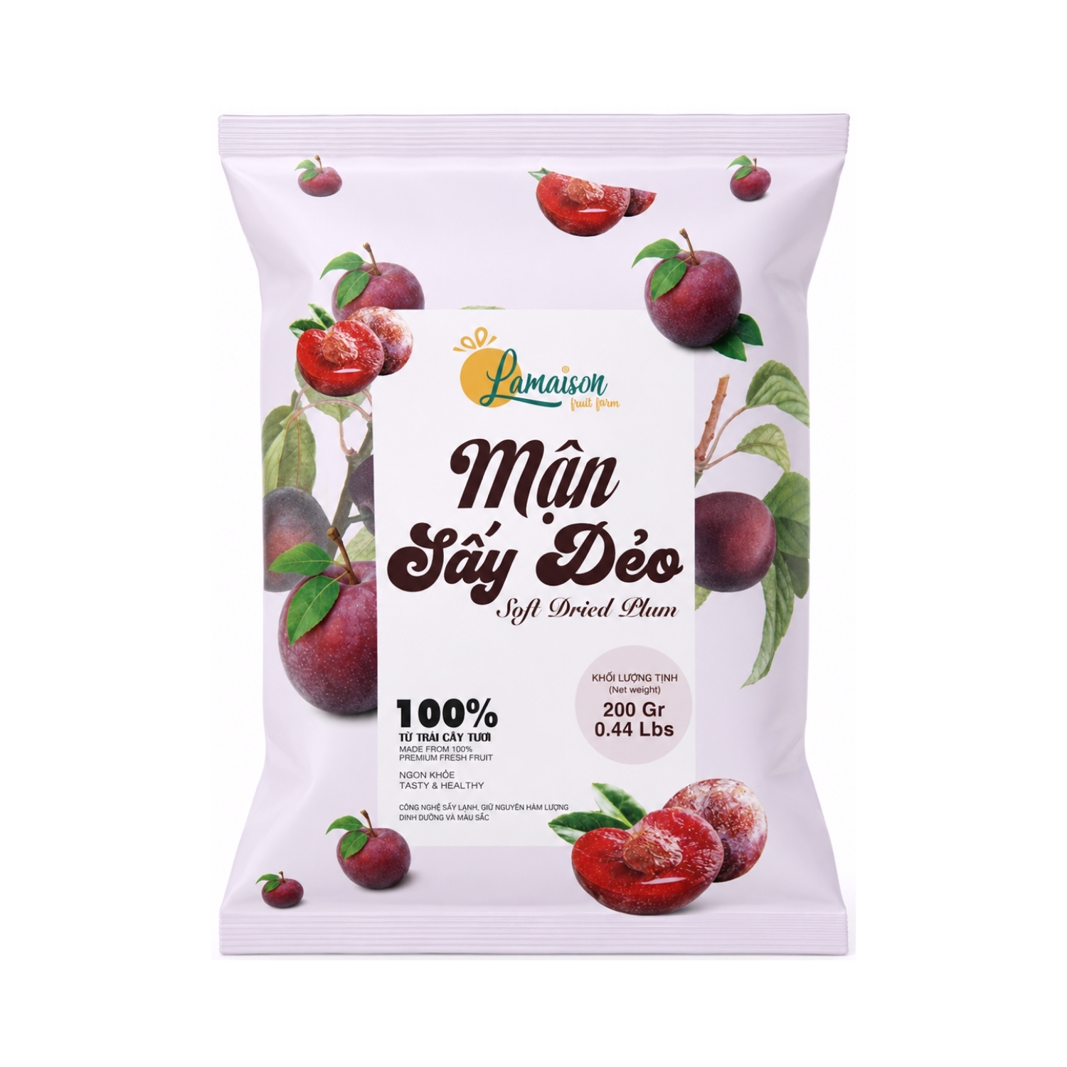 LMS01 - Man say deo Lamaison tui/ Lamaison Soft dried plum * 200g x 32 Units