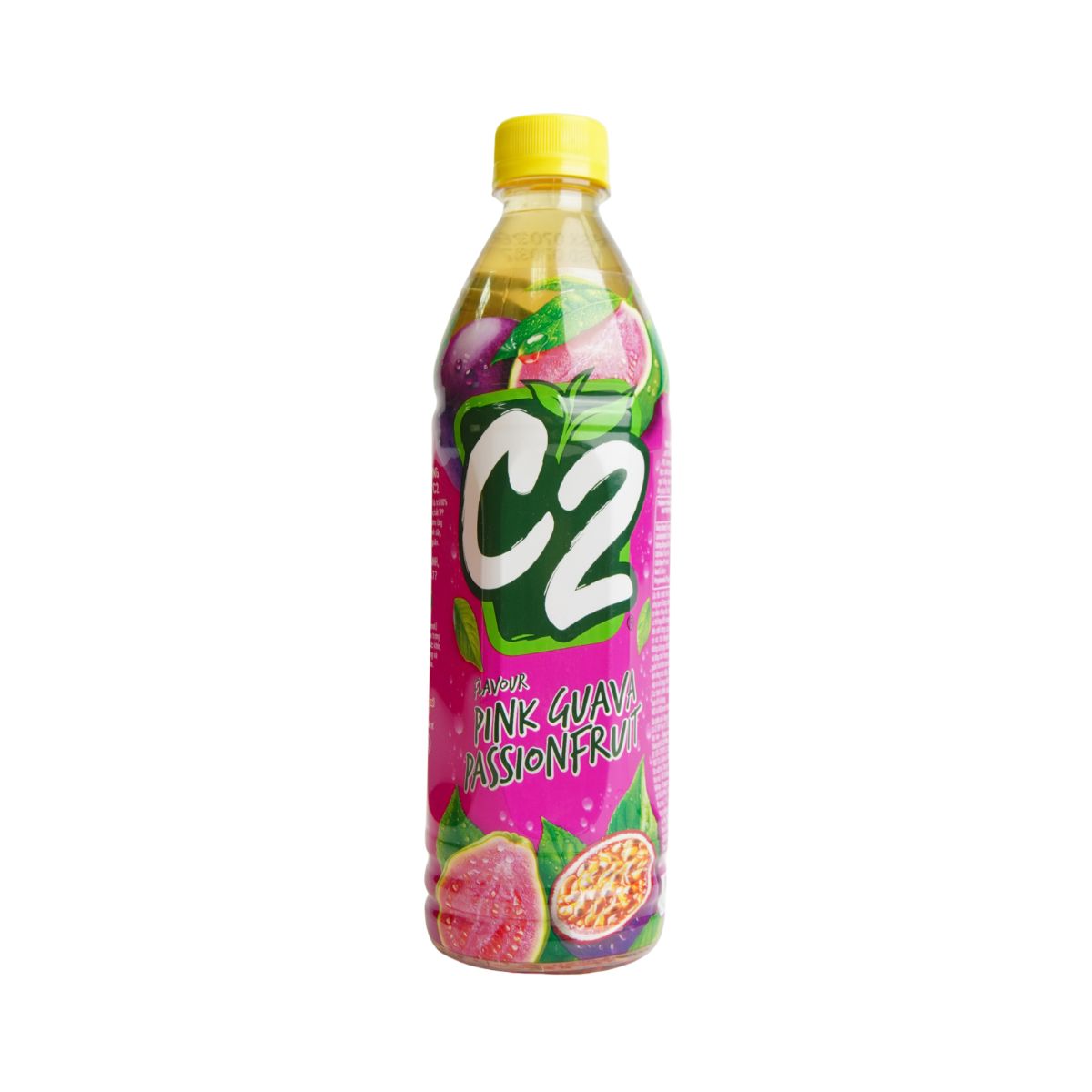 C203 - Tra Xanh Huong Oi Hong Chanh Day Hieu C2/ C2 Tea - Pink Guava And Passion Fruit Flavor * 455ml x 24 Units