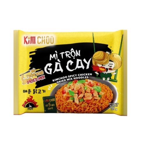 VF028 - (BUNDLES) Mi tron kho Ga Cay Kimchoo / Spicy Chicken Dried Mix Noodles