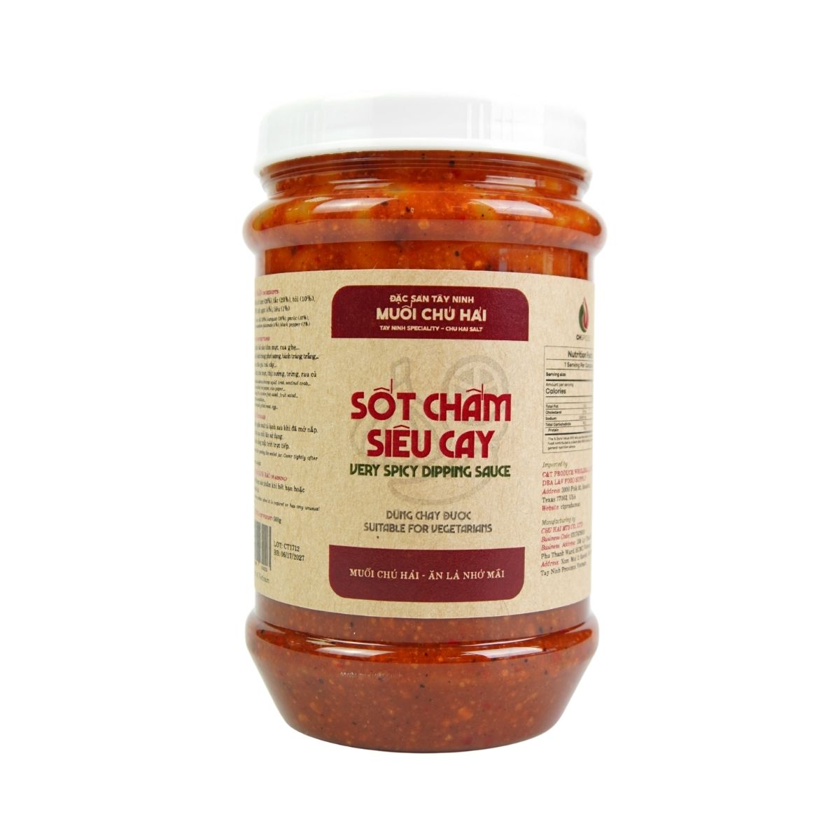 MCH01 - Sot Cham Sieu Cay/ Very Spicy Dipping Sauce * 500g x 40 Units