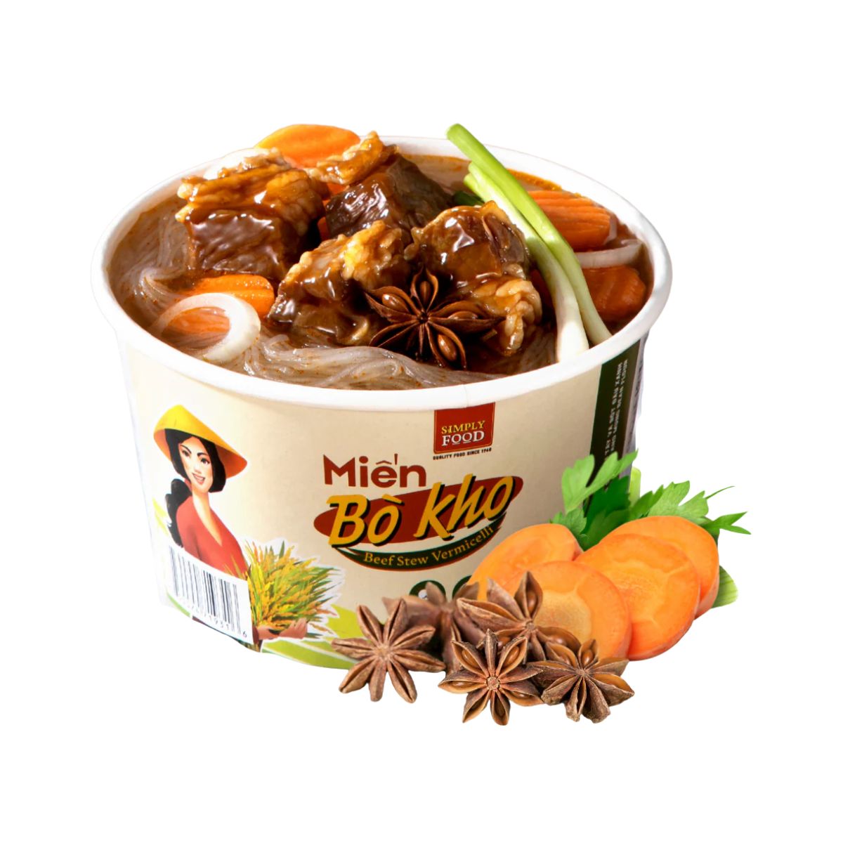 SIMPLY - Mien Bo Kho/ Beef Stew Glass Noodle * 55g x 9 Units