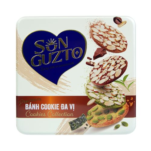 GUZ01 - Banh guzto da vi (4 vi) / Sun Guzto Premium Cookies Collection