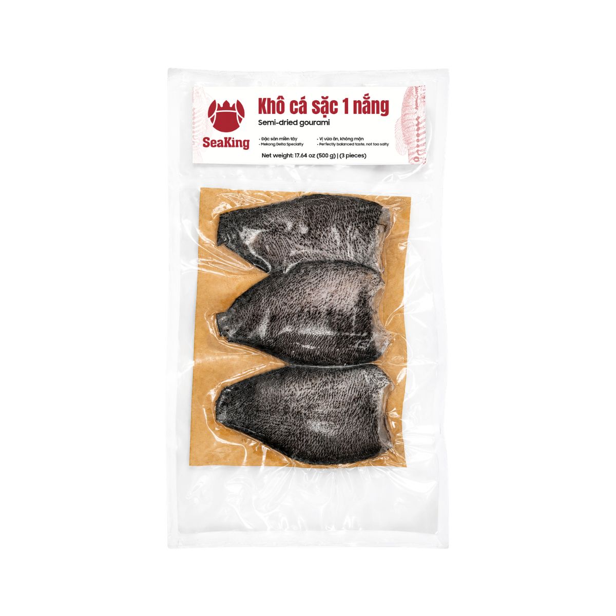VC072 - Kho ca sac 1 nang/ Semi-dried Gourami * 500g x 24 Units