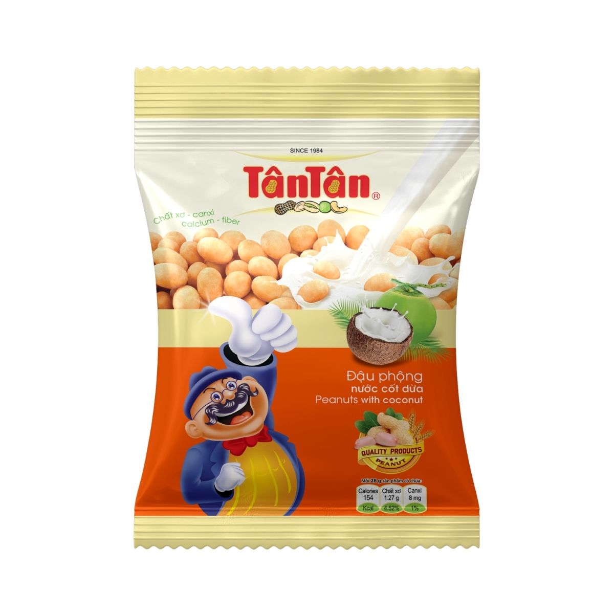 TT01 - Dau phong nuoc cot dua/ Peanut with coconut juice * 60gr x 60 units