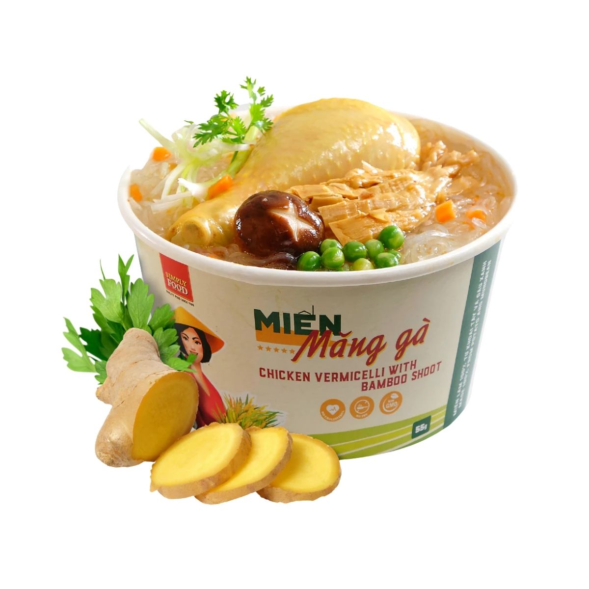 SIMPLY - Mien Mang Ga/ Chicken Vermicelli With Bambooshoot * 55g x 9 Units