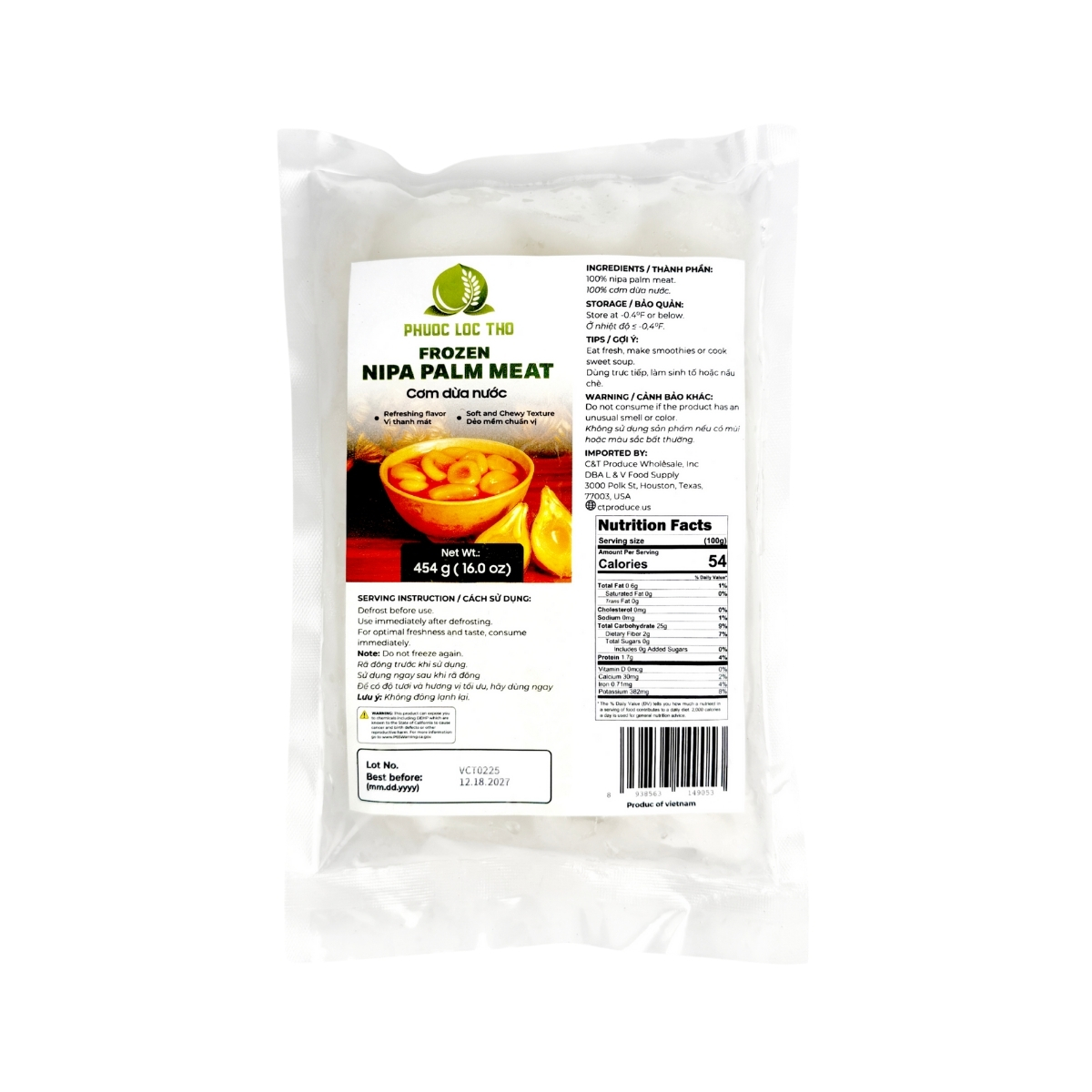PLT066 - Com dua nuoc / Frozen Nipa Palm Meat