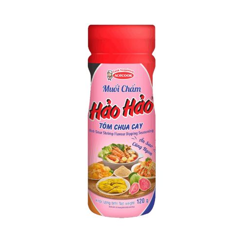 ACC01 - Muoi cham Hao Hao hu/ Hao Hao Shrimp Spicy & Sour Dipping Salt * 120g x 24 Units